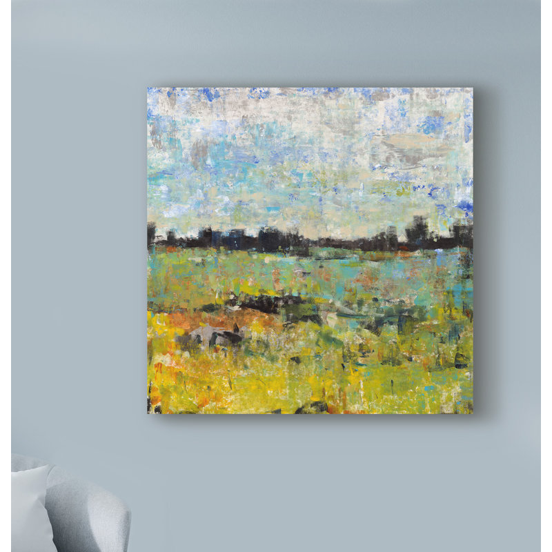 Highland Dunes Across The Tall Grass I Acrylic Painting Print On