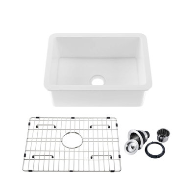 Landis 27" W Single Bowl Fireclay Undermount Kitchen Sink