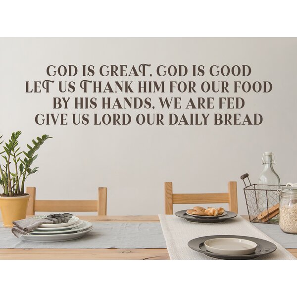 Story Of Home Decals God Is Great Wall Decal | Wayfair