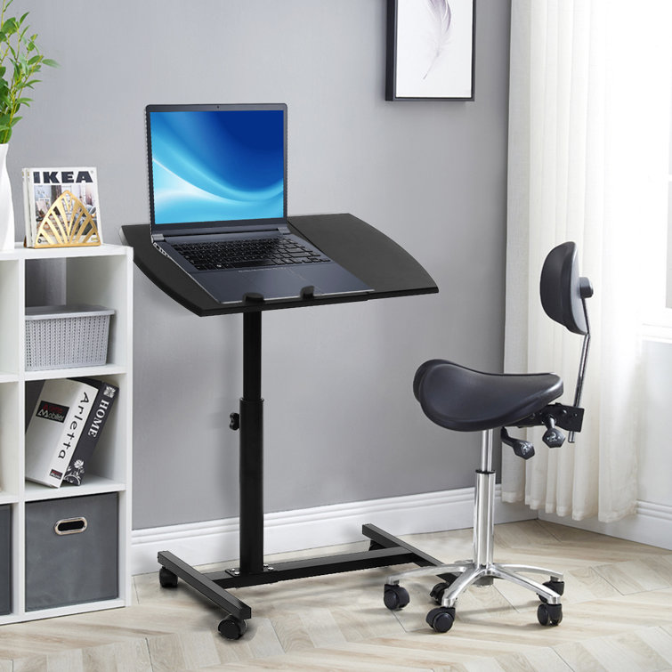 Ebern Designs Lucee Height Adjustable Standing Desk Reviews Wayfair