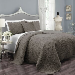Charlotte Polyester 3 Piece Coverlet Set