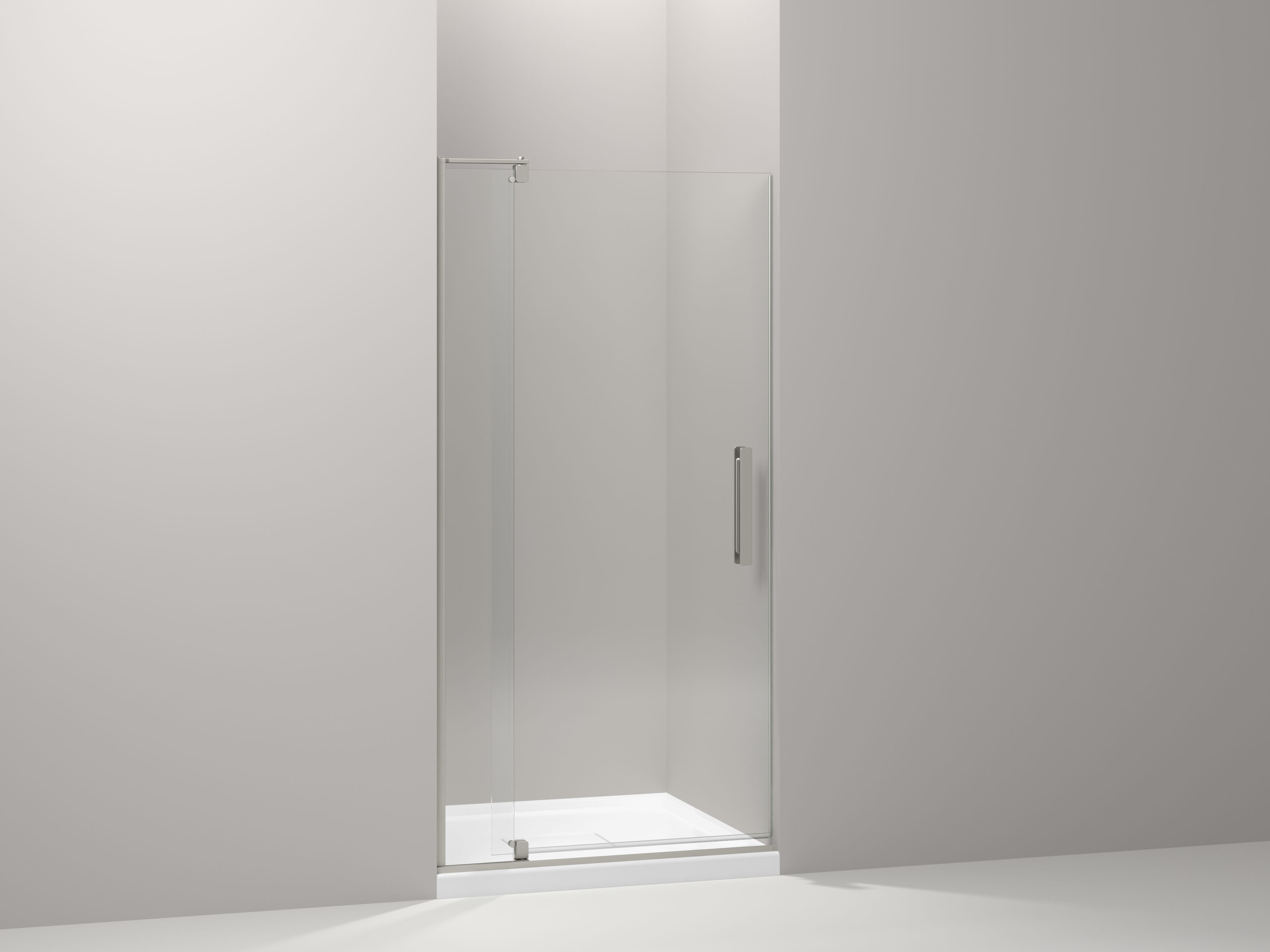 Душевая дверь в нишу. Frameless Pivot Shower Door. Kohler дверь для душевой кабины 120 на 90. Поворотная дверь в душ. В душевую вращающемся дверь.