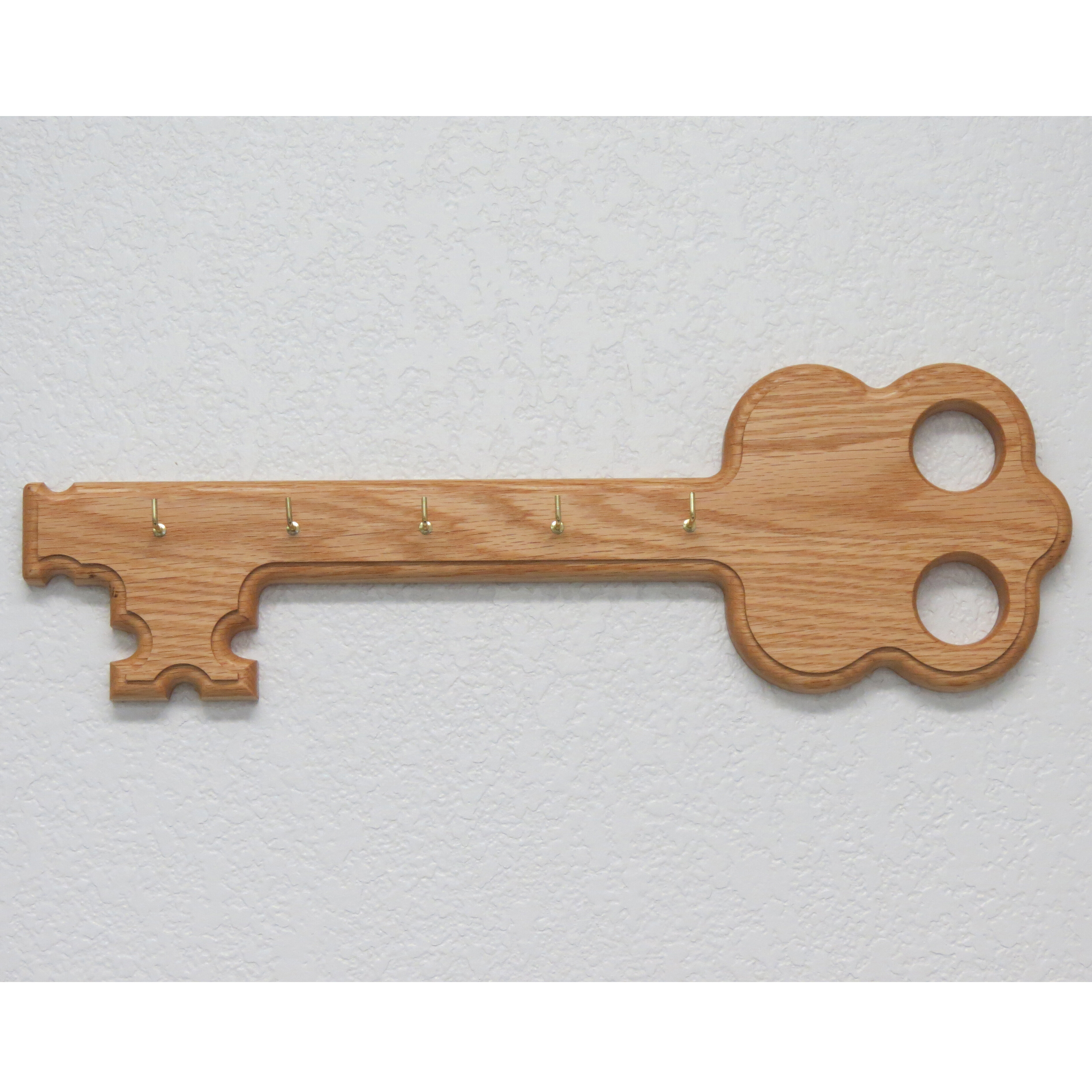 Personalized Carved Wall Mounted Key Holder Solid Wood Key Rack Holder 