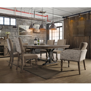 Dasher 7 Piece Extendable Solid Wood Dining Set
