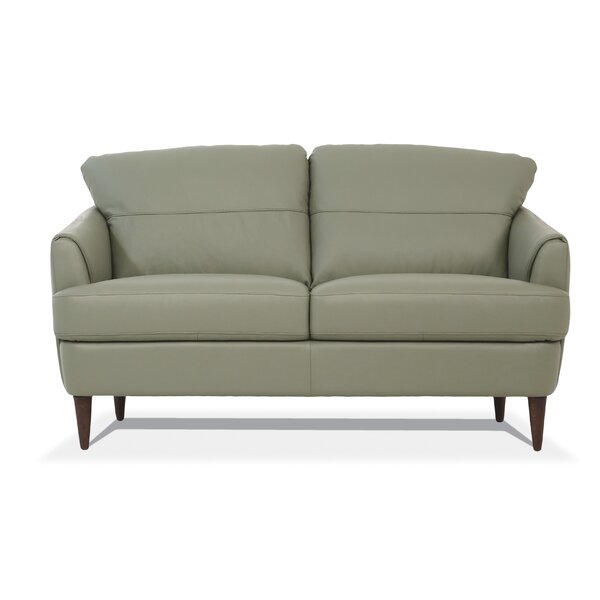 Hunter Green Leather Loveseat Wayfair