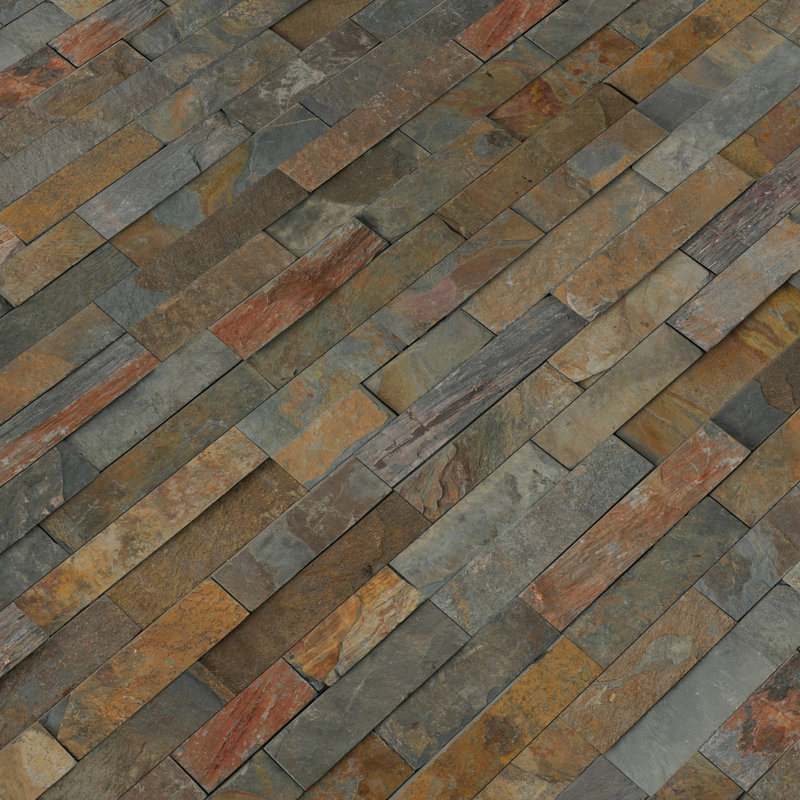 Msi California Ledger Panel 6 X 24 Slate Stacked Stone Tile Slate Stacked Stone Tile