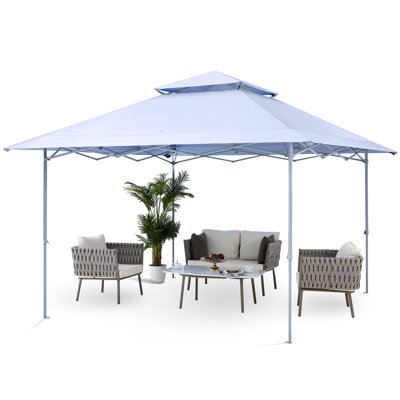 13 Ft. W x 13 Ft. D Steel Pop-Up Canopy The Pop-Up Canopies