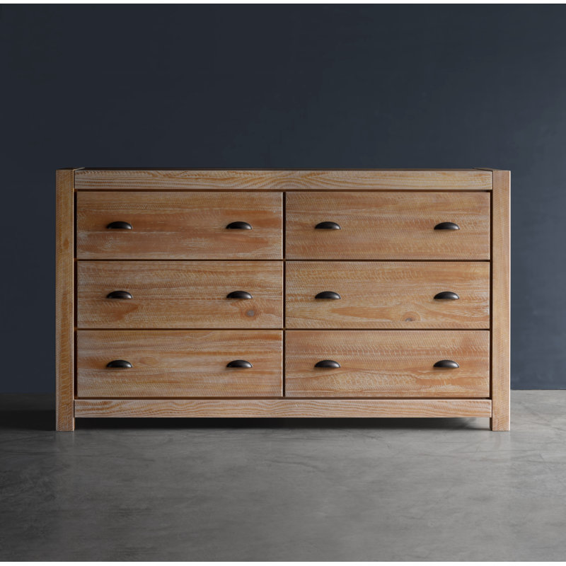 Rainer 6 Drawer Double Dresser Rainer 6 Drawer Double Dresser
