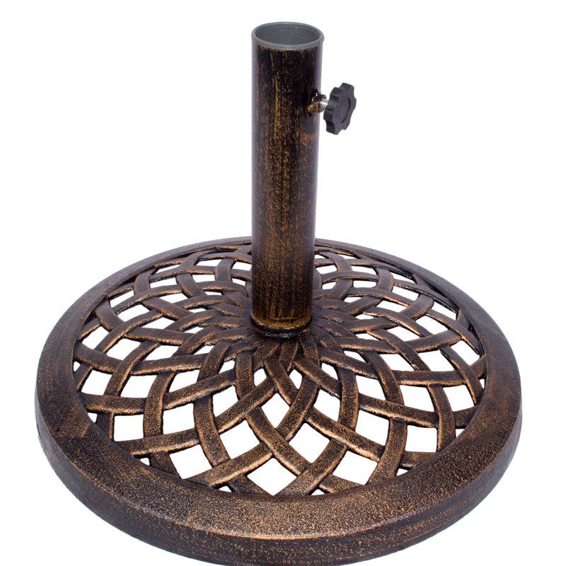 bronze umbrella base
