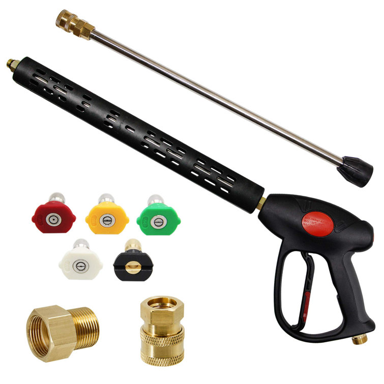 VIVID Replacement Pressure Washer Gun With 16 Inch Extension Wand, 4000 PSI, Power Washer Gun