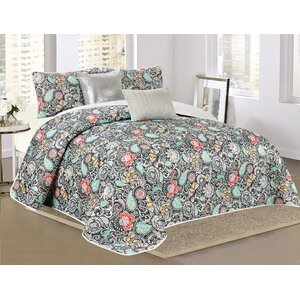 Alessandra 5 Piece Reversible Quilt Set