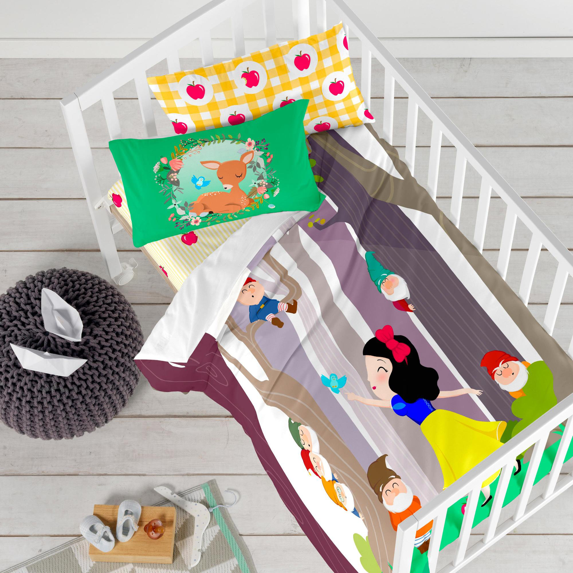 bright cot sheets