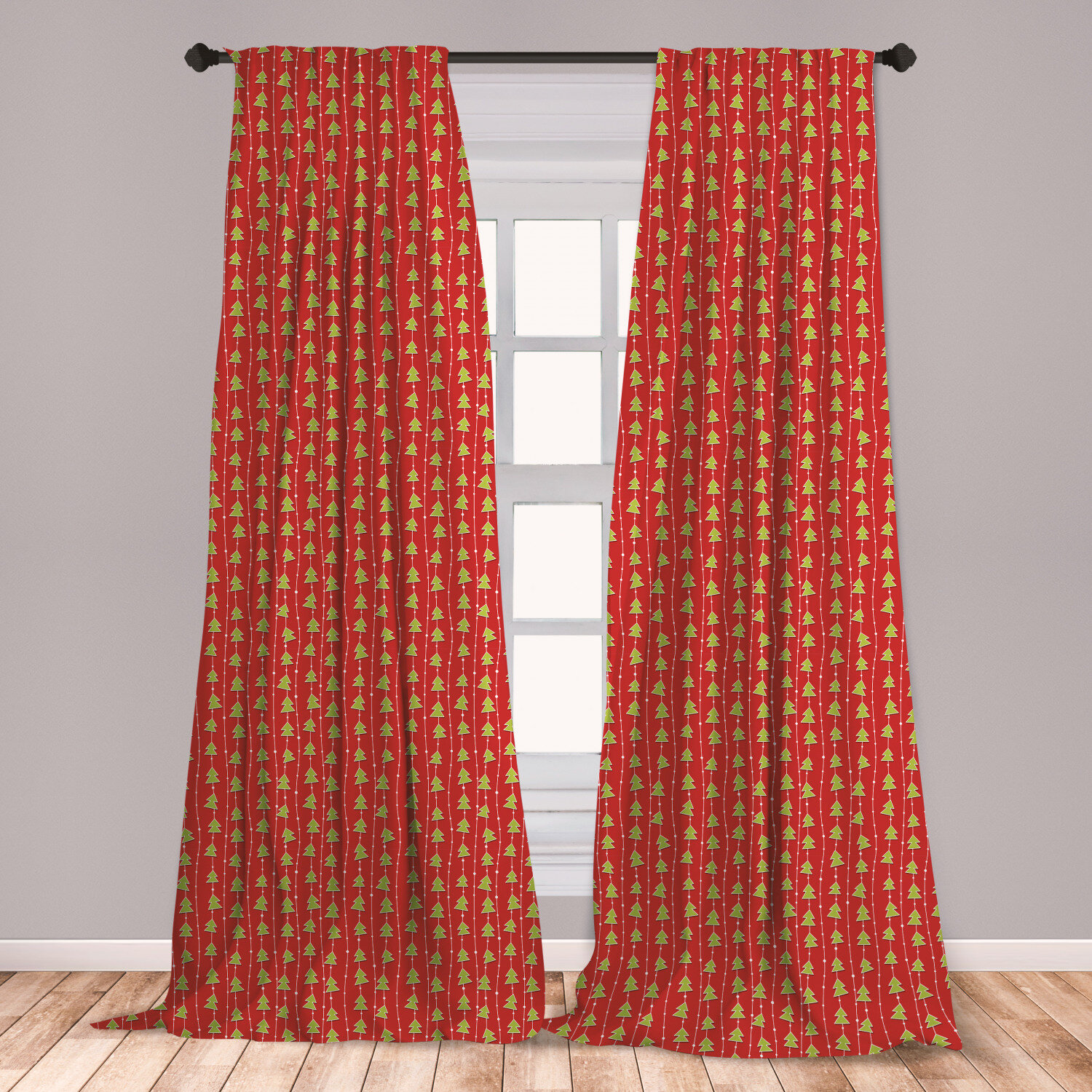 East Urban Home Antaqui Christmas Curtains