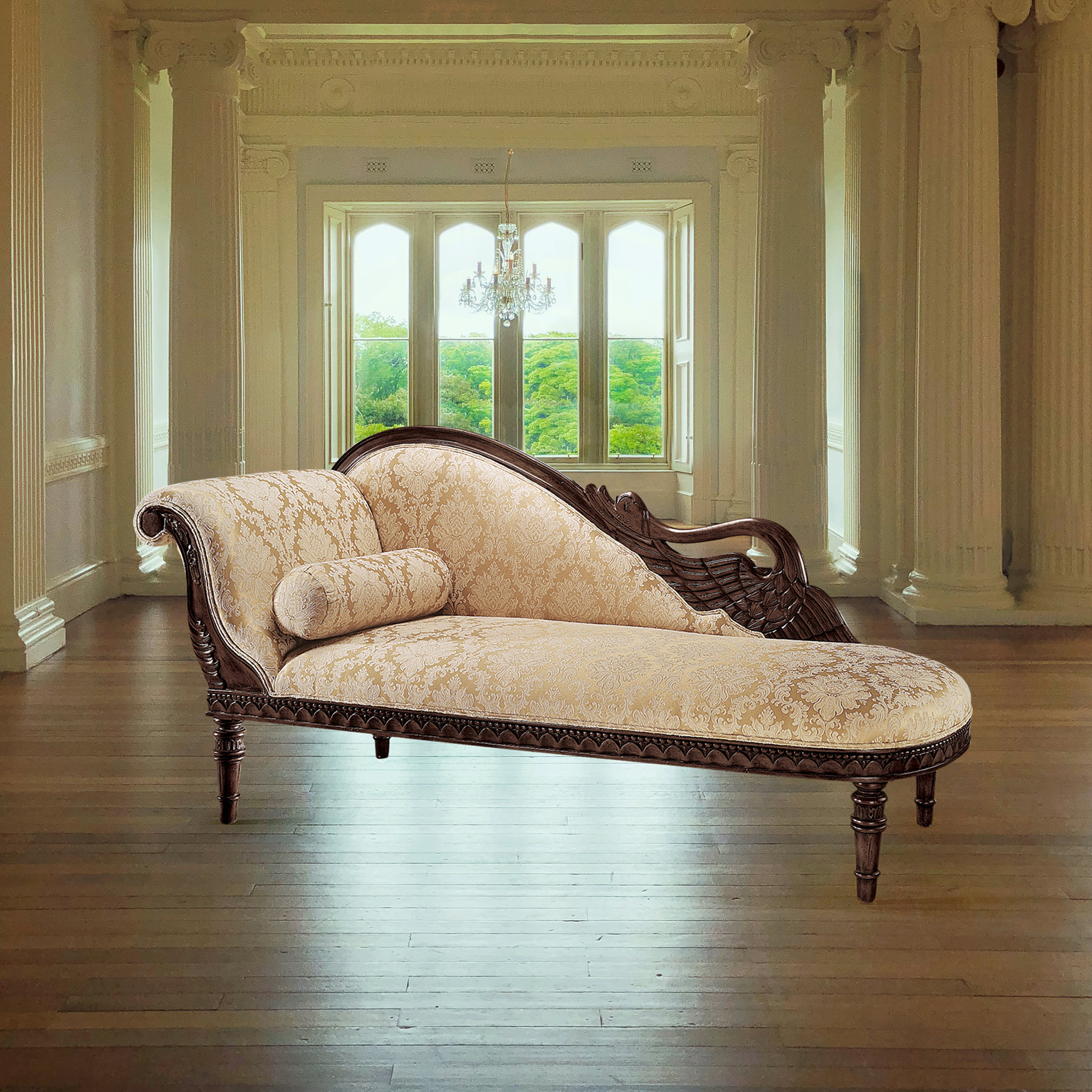 chaise lounge swan