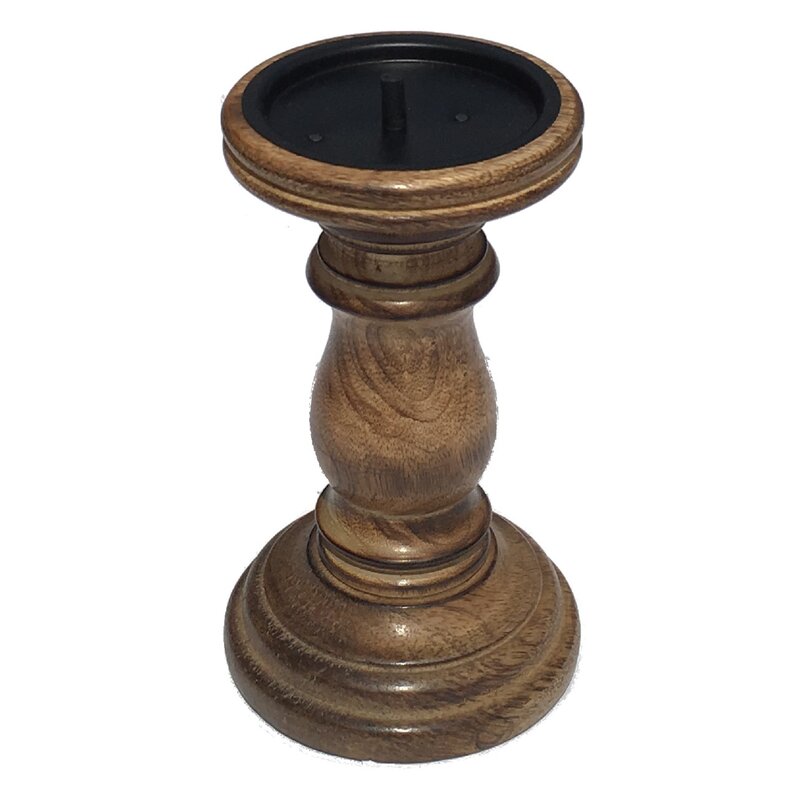 Marlow Home Co. Wooden Candlestick &amp; Reviews | Wayfair.co.uk