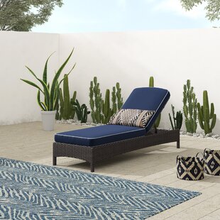 Details about   Reclining Chaise Lounge with Ottoman Wicker Steel Frames Outdoor Furniture NEW