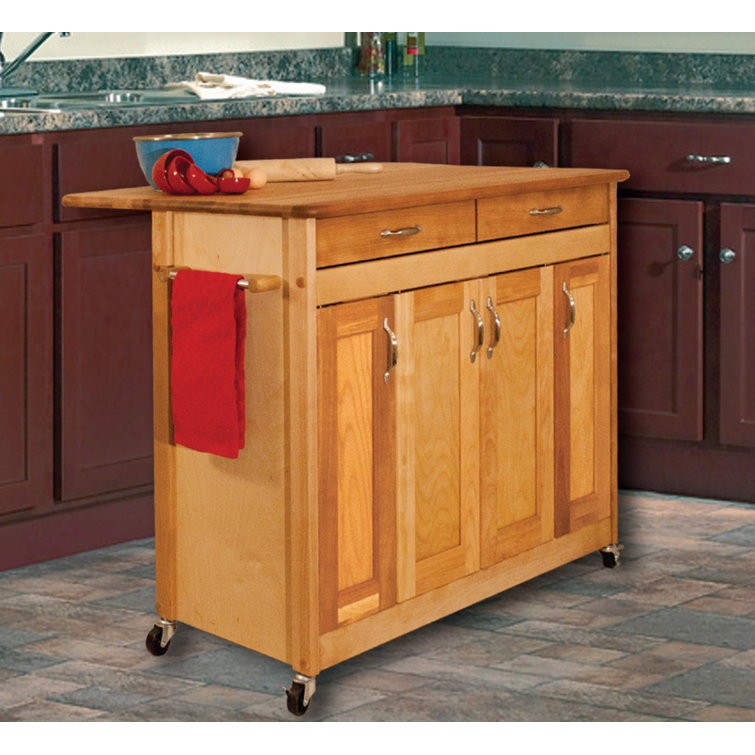 Catskill Craftsmen Kitchen Island With Wood Top Reviews Wayfair