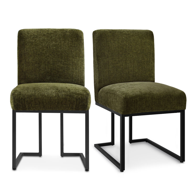 ( incomplete) Bende Side Chair Upholstery Color: Olive Green
