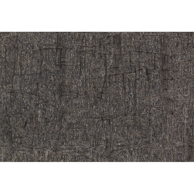 Orren Ellis Rusch Hand Tufted Dark Gray Area Rug Reviews Wayfair