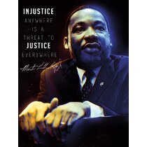 297 x 210mm Martin Luther King Speech Canvas Print A4 Size