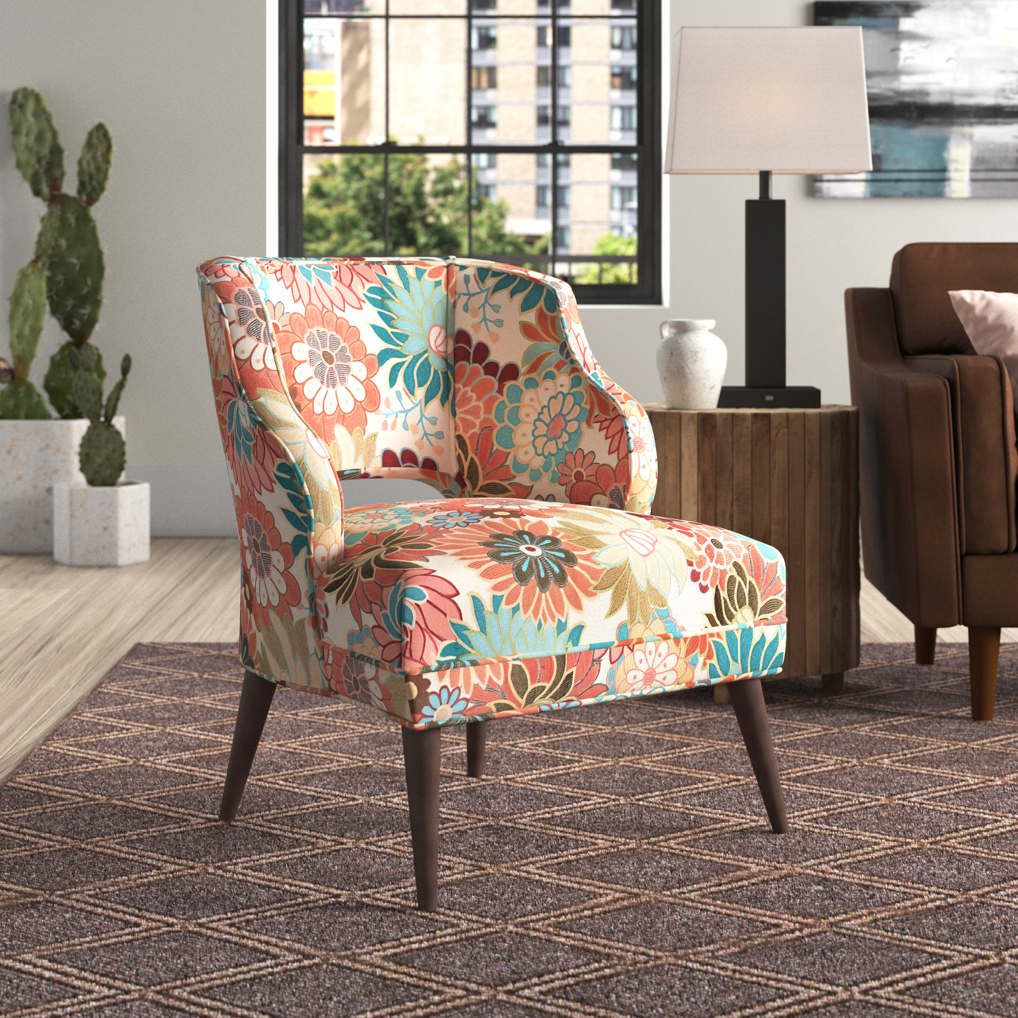 Wade Logan® Tennison Open Back Accent Chair & Reviews Wayfair