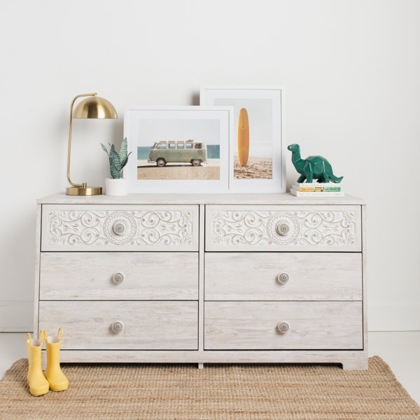 small antique white dresser