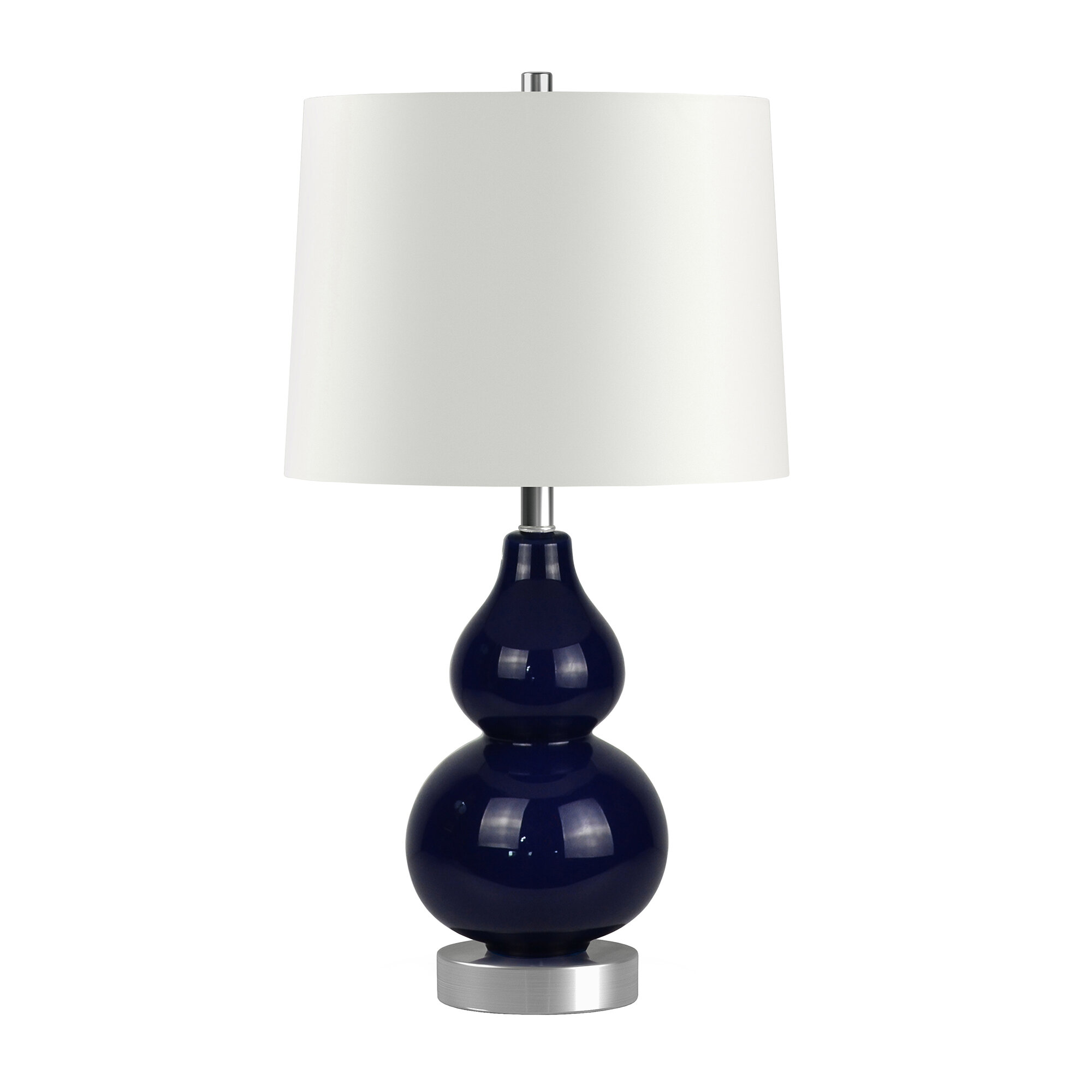 wayfair blue glass lamp