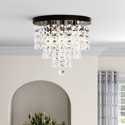 Salley 5-Light 11" Crystal Flush Mount