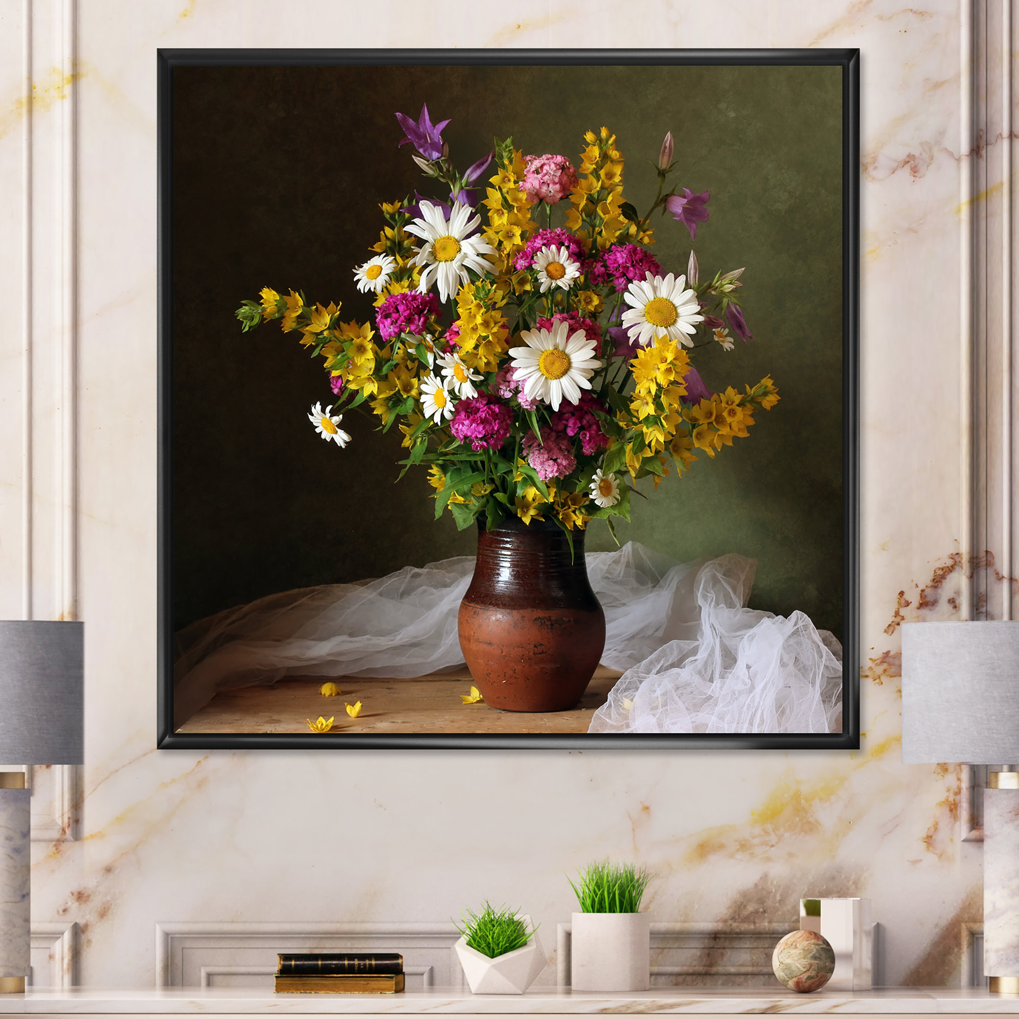 Winston Porter Still Life Summer Flowers Bouquet - on | Wayfair