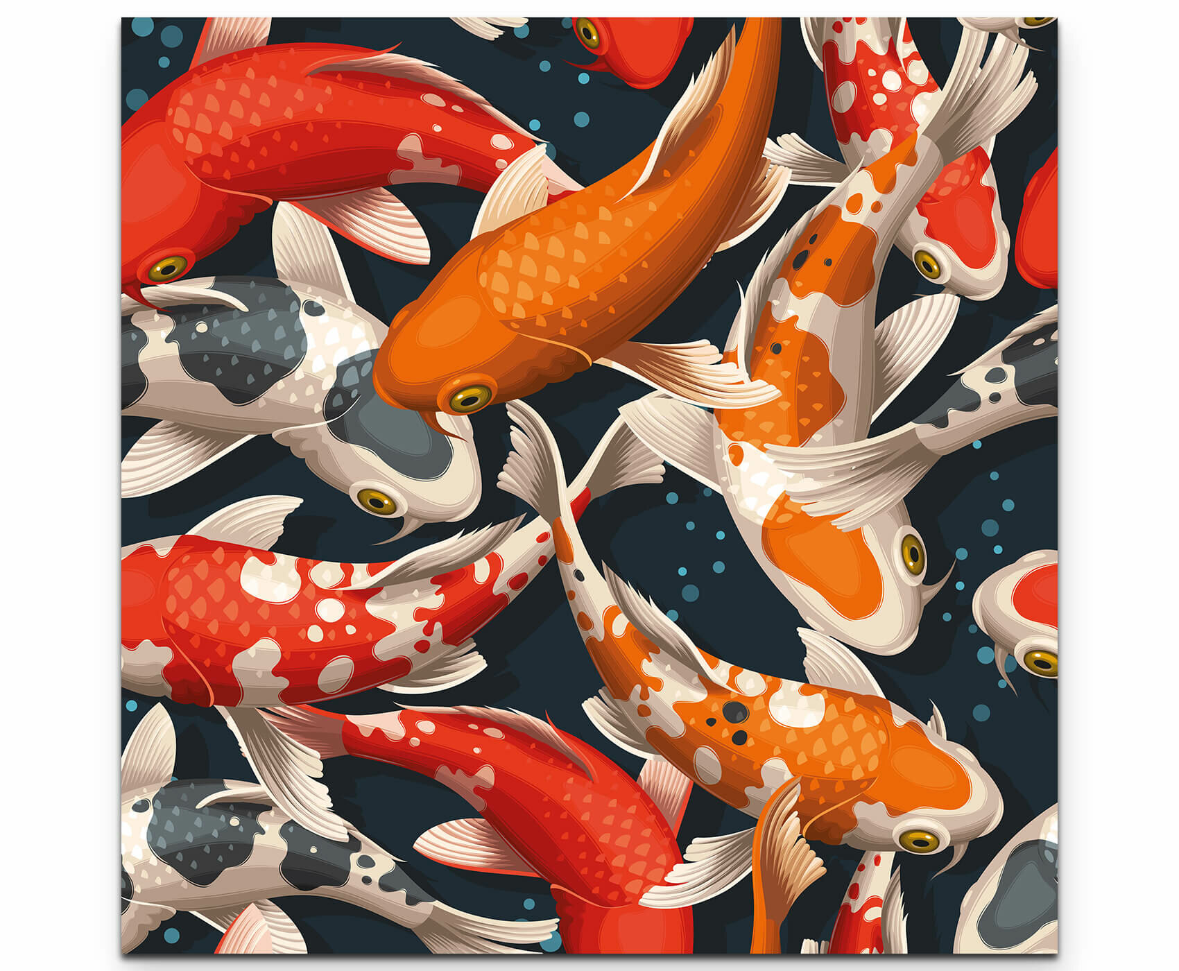 East Urban Home Leinwandbild Koi Fische Wayfair De