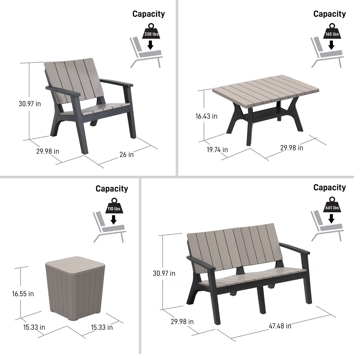 Steelside™ Maui 6 - Person Seating Group & Reviews | Wayfair