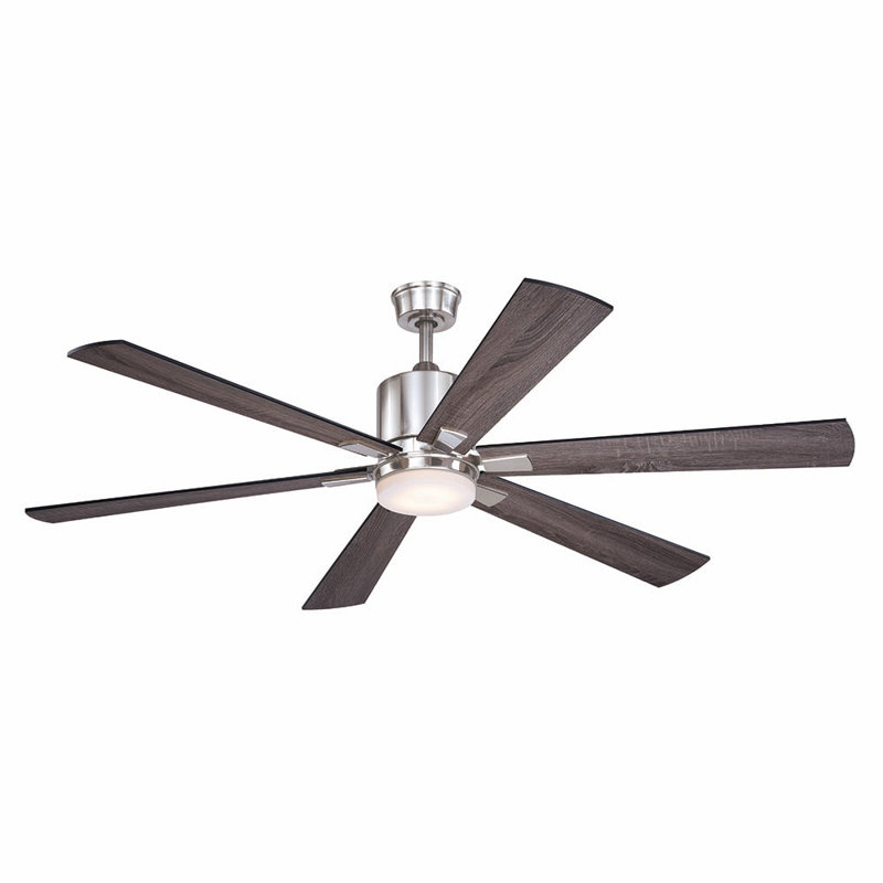 Breakwater Bay 60 Hellam 6 Blade Led Standard Ceiling Fan With Remote Control And Light Kit Included Reviews Wayfair