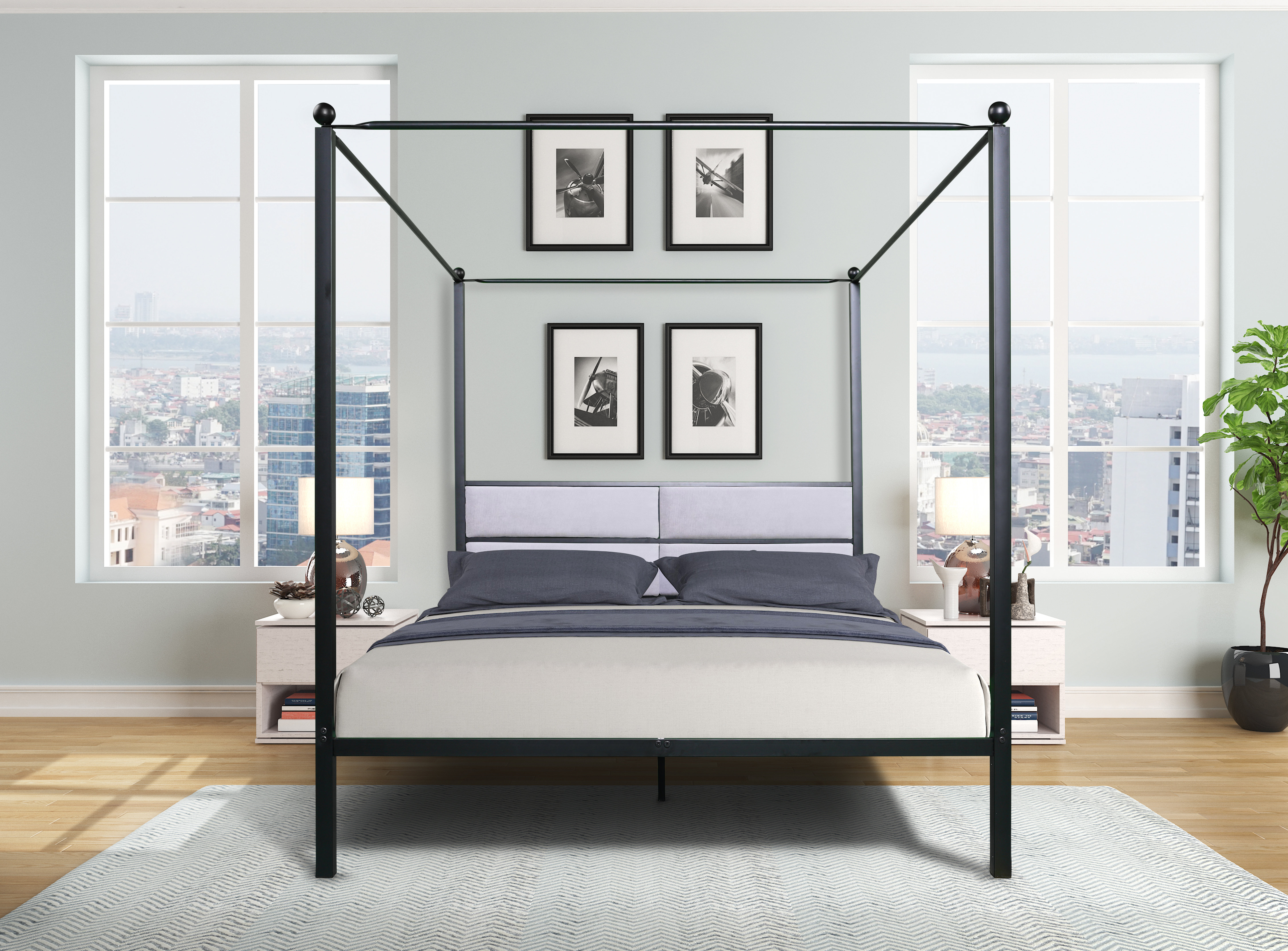 Latitude Run Queen Canopy Bed Wayfair