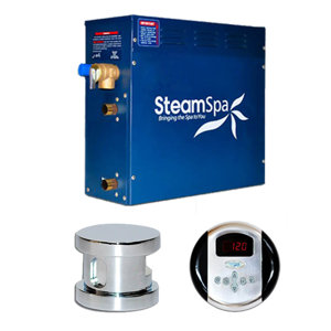 SteamSpa Oasis 9 KW QuickStart Steam Bath Generator Package