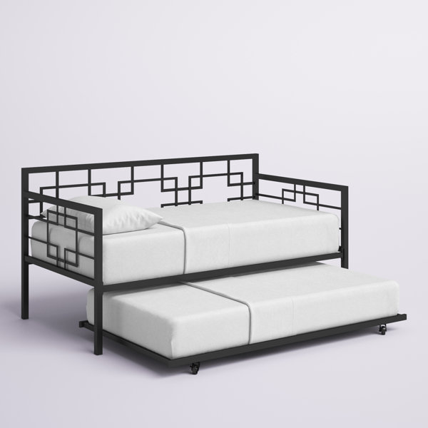 Hashtag Home Ekstrom Twin Steel Daybed with Trundle & Reviews | Wayfair