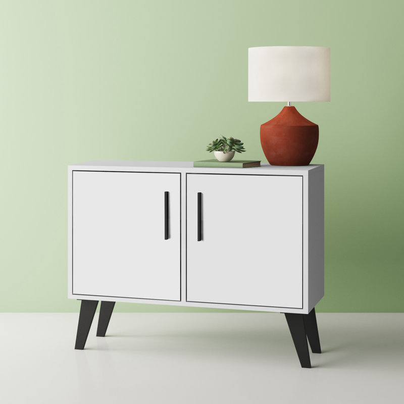 Hashtag Home Chauvin Mid Century Modern 2 Door Accent ...