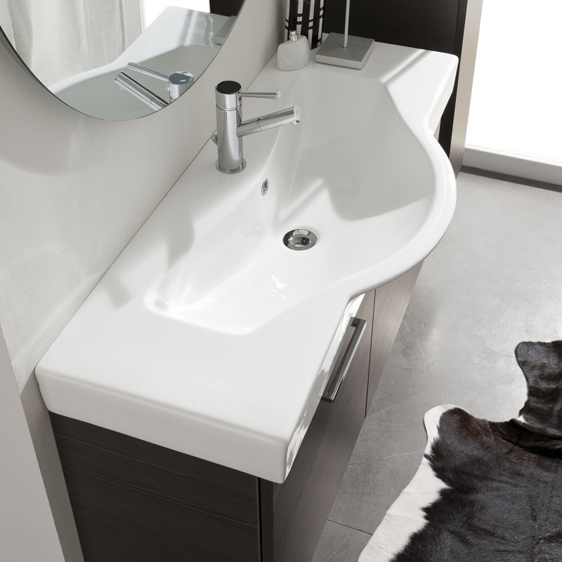 1LG8783 Light 2 Ceramic Specialty Drop-In Bathroom Sink with Overflow