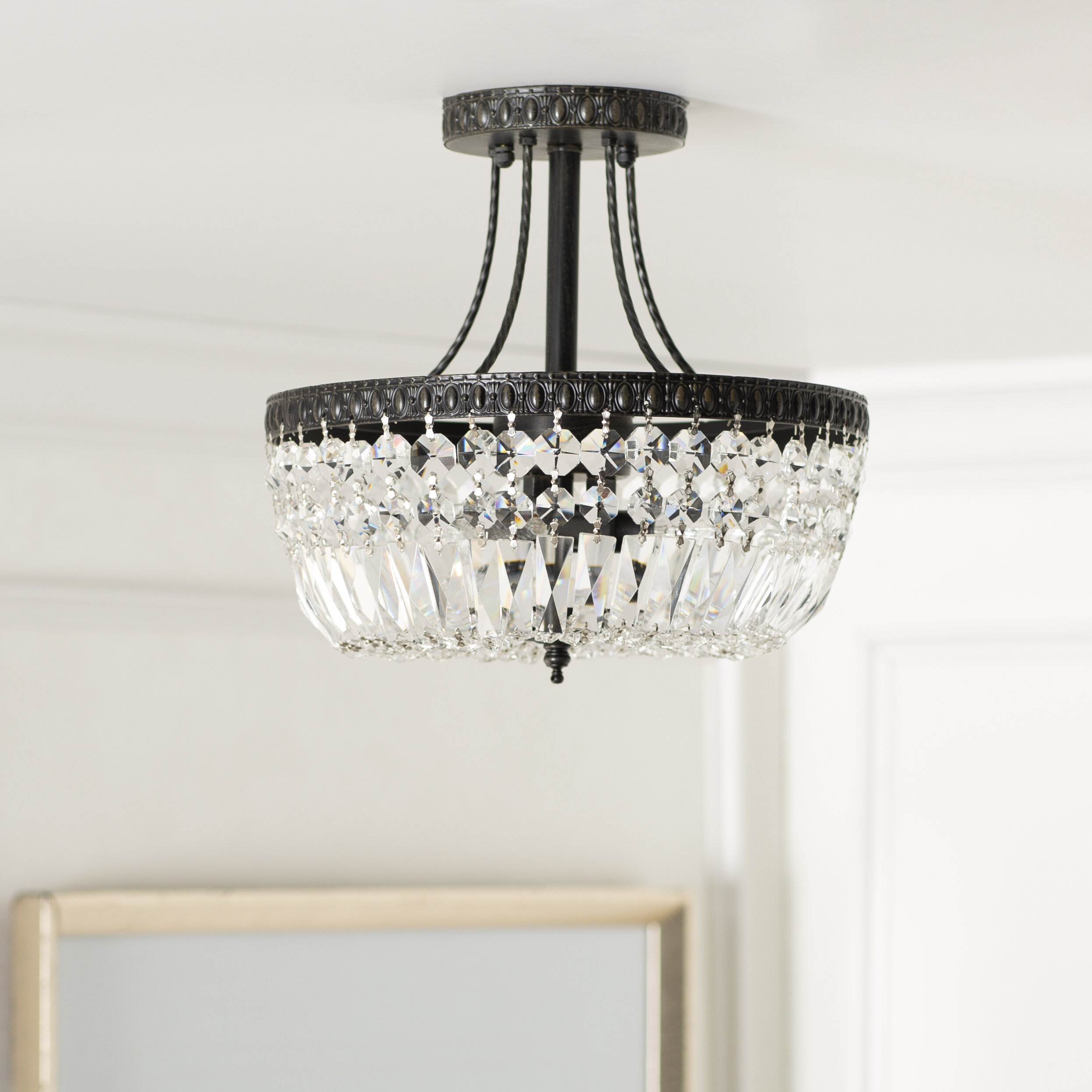 flush mount dining room chandeliers