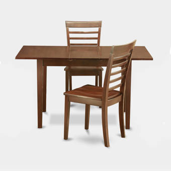 Andover Mills Antonio Butterfly Leaf Solid Wood Breakfast Nook Dining Set Reviews Wayfair