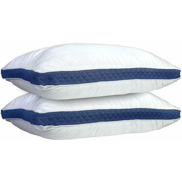 Set of Two Side Sleeper Bed Pillows 2 Pack Standard Queen or King Size 