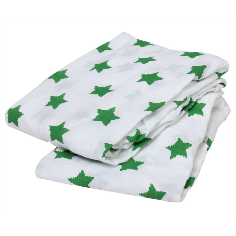 Basketball / Stars Elephants Muslin Fitted Crib Sheets