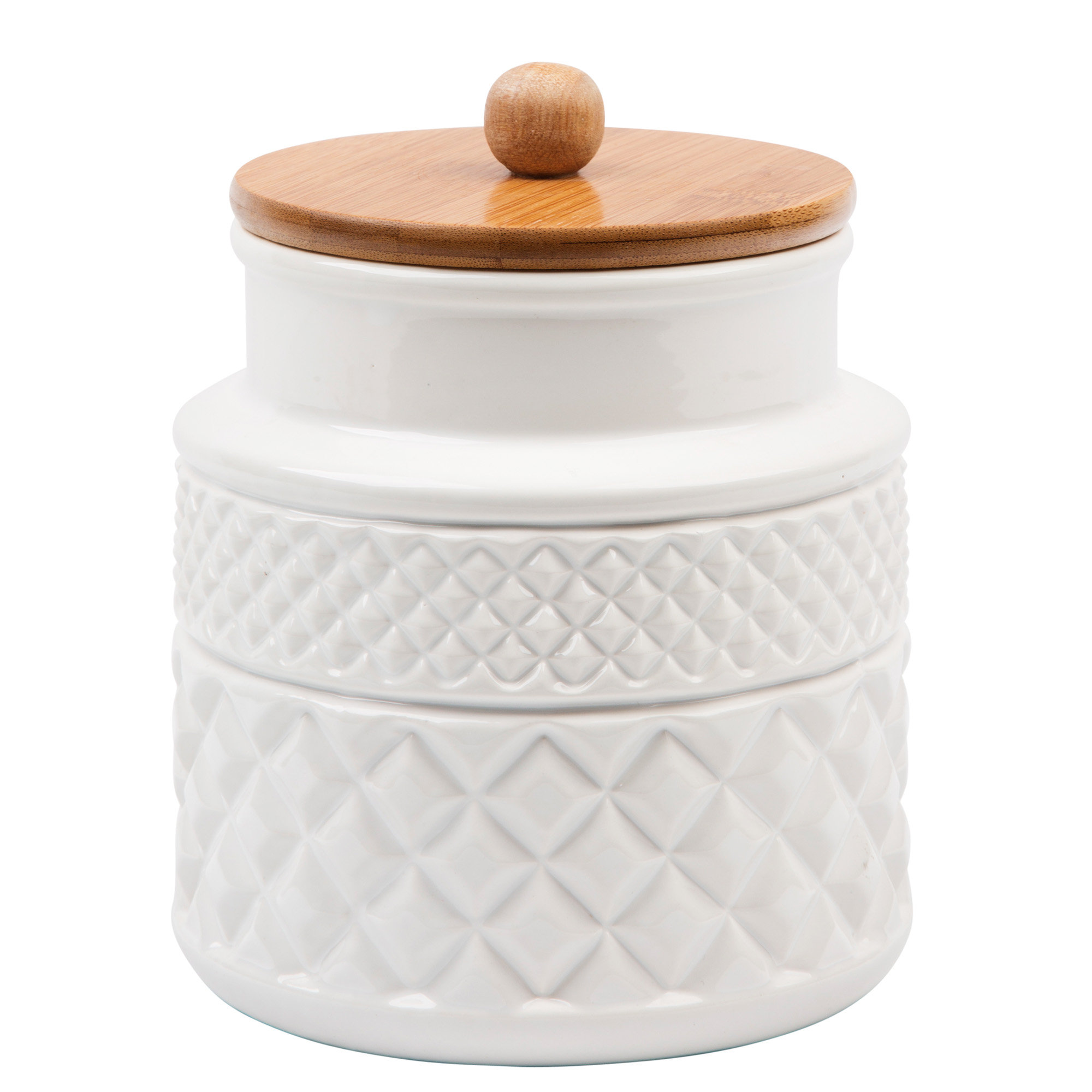 Facet Embossed Kitchen Canister Facet Embossed Kitchen Canister