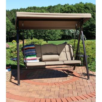 Andover Mills Marquette Glider Porch Swing With Stand Reviews