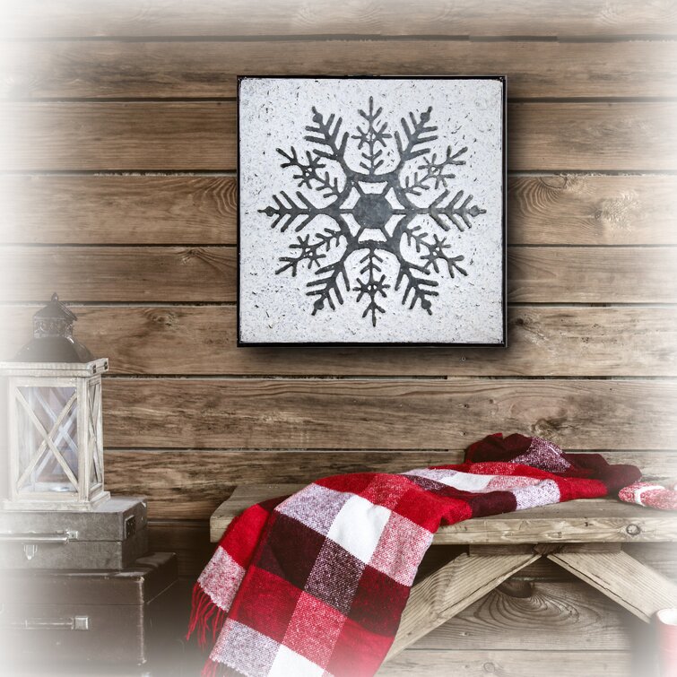 The Holiday Aisle® Pressed Metal Snowflake Wall Décor | Wayfair
