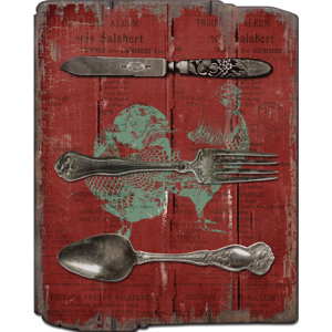 Country Knife, Fork and Spoon Sign Wall Decor