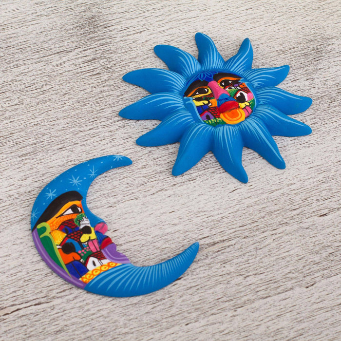 2 Piece Mexican Sky Ceramic Wall Décor Set 2 Piece Mexican Sky Ceramic Wall Décor Set