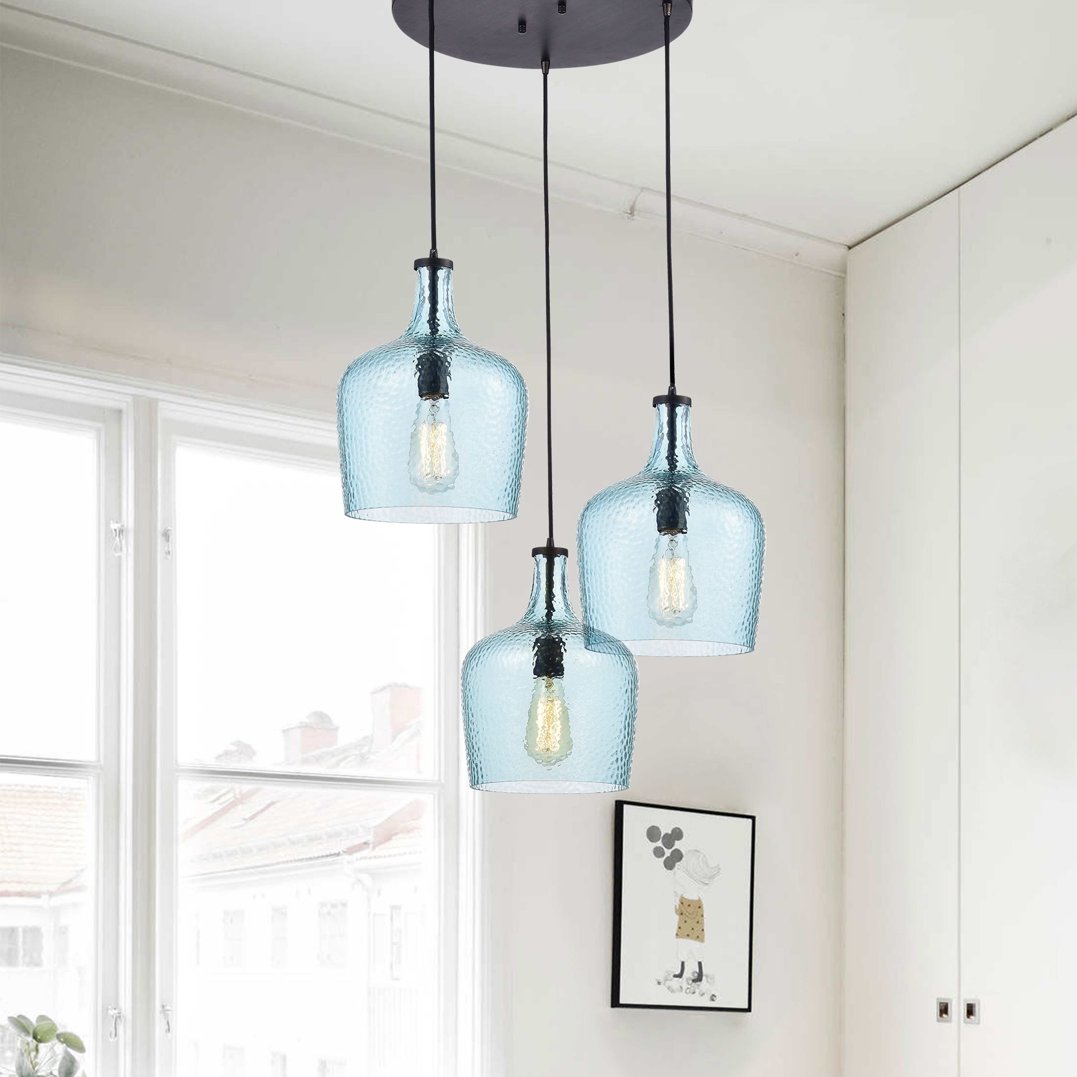 gracie oaks psyche 3 light cluster pendant reviews wayfair