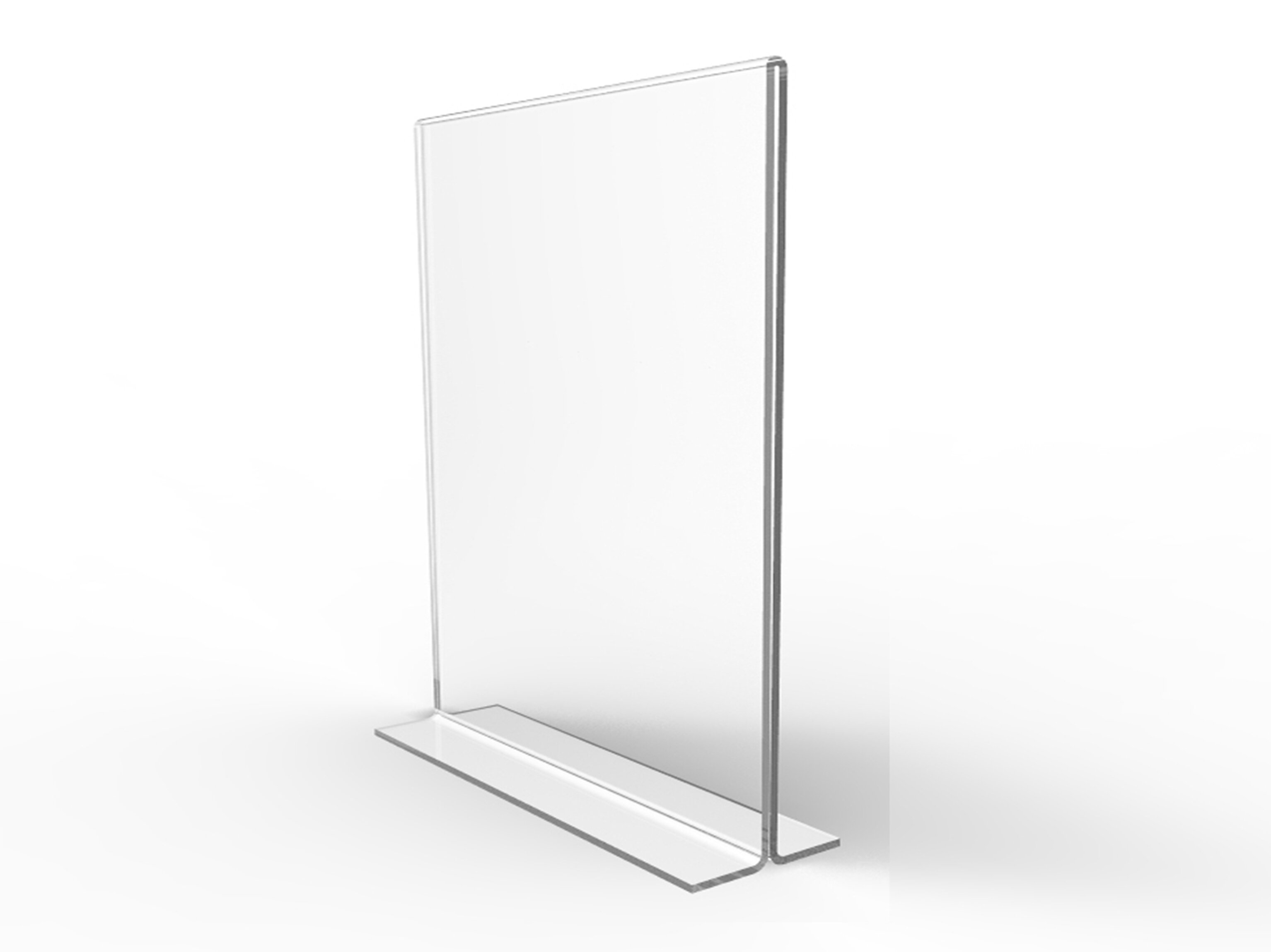 Bottom Insert 11193-2-8.5X11-6PK-FBA FixtureDisplays 6PK 8.5 x 11 Clear Acrylic Sign Holder for Tabletops Vertical Table Tent Frame Photo Sign Menu