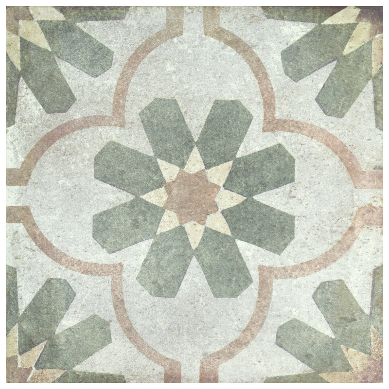 Elitetile Relic Decor 9 X 9 Porcelain Patterned Wall Floor
