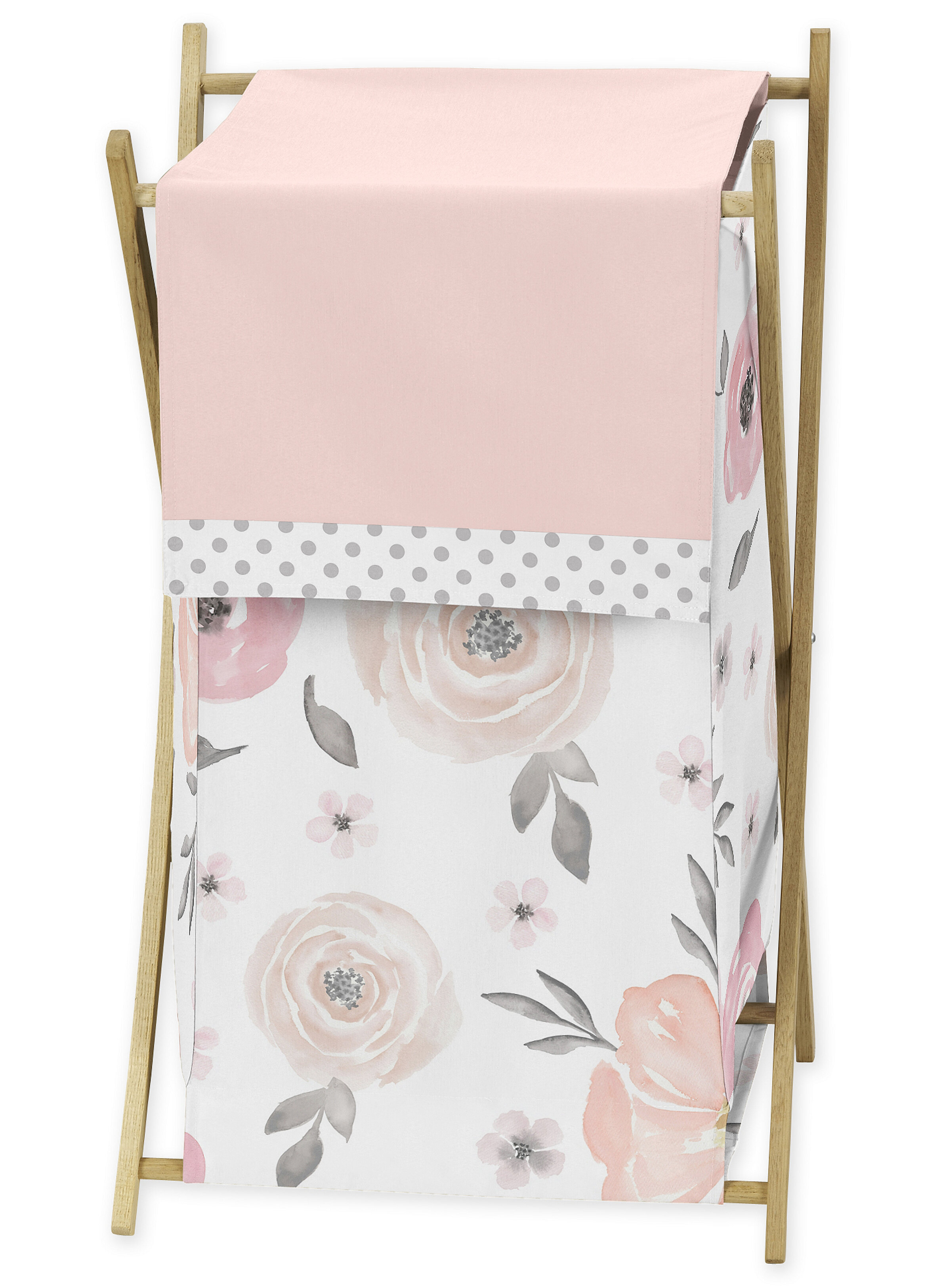 floral laundry hamper